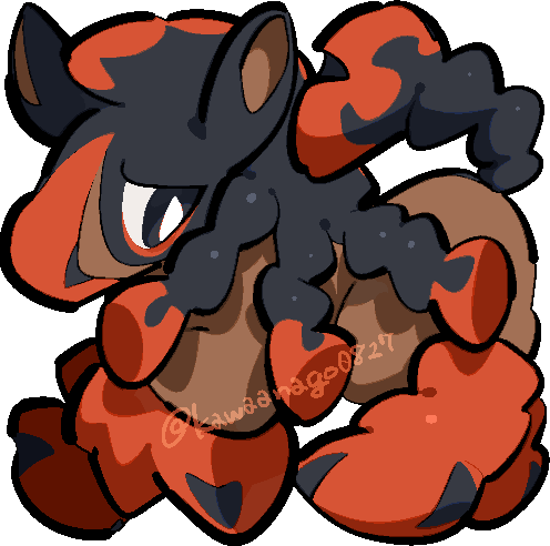 kawaanago, mudsdale, nintendo, pokemon, commentary request, lowres, animal focus, black eyes, bright pupils, chibi, chibi only, full body, gen 7 pokemon, no humans, pokemon (creature), pokemon focus, solo, transparent background, twitter username, white pupils