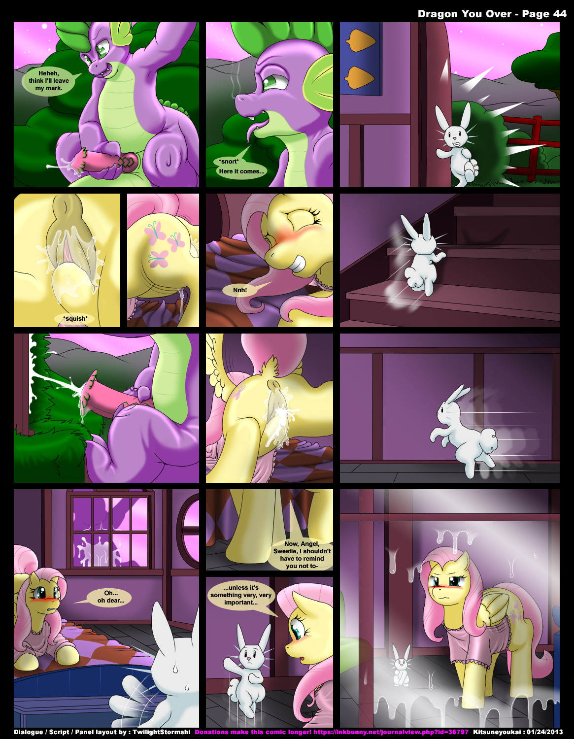 Rule34 – If it exists, there is porn of it / nc, angel (mlp), fluttershy (mlp), spike (mlp) / 238699