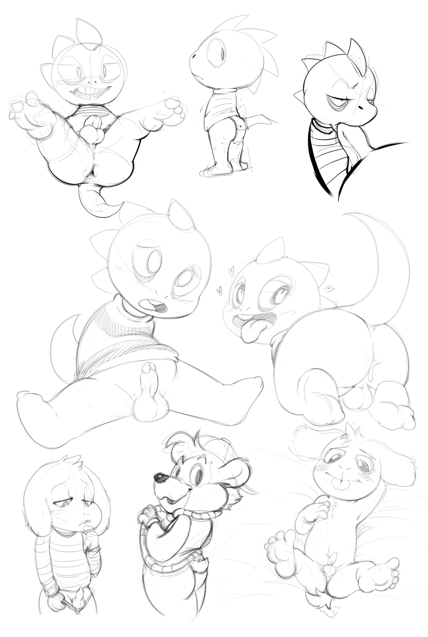 Rule34 – If it exists, there is porn of it / jerseydevil, asriel dreemurr, kit cloudkicker, monster kid / 239148