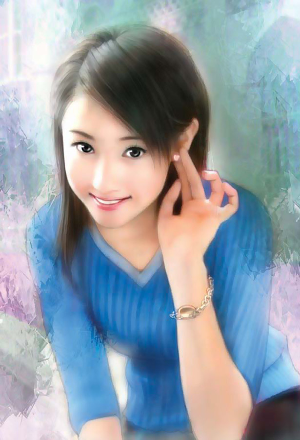 sawajiri erika, third-party edit, 1girl, black eyes, black hair, bracelet, earrings, female focus, jewelry, leaning forward, portrait, realistic, smile, solo