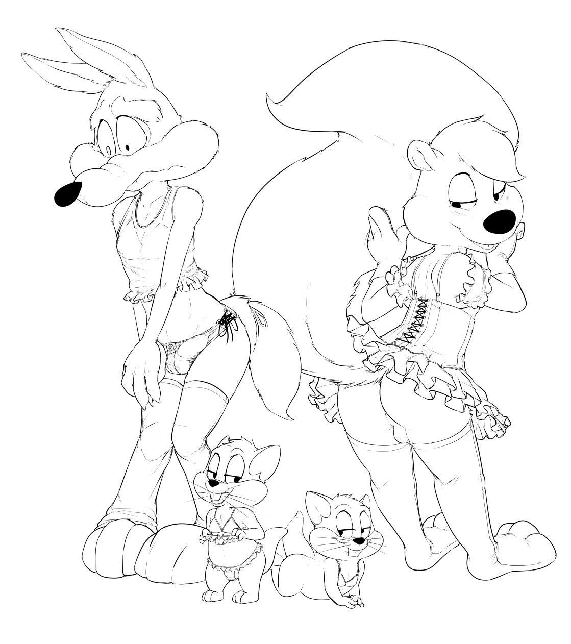 Rule34 – If it exists, there is porn of it / seth-iova, pepe le pew, wile e coyote / 239301