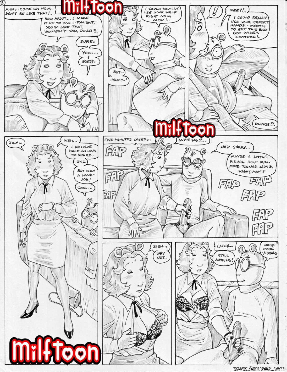 Rule34 – If it exists, there is porn of it / milftoon, arthur read, jane read / 239350