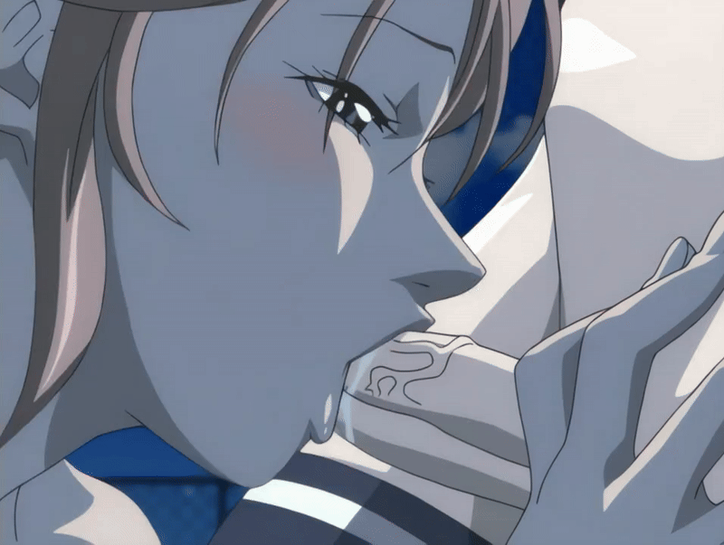 jody crowley, toudou yuki, bible black, bible black new testament, shin bible black, animated, animated gif, tagme, 00s, 1futa, 1girl, 2005, american, blush, brown hair, closed eyes, fellatio, futa with female, futanari, hair ribbon, licking, multiple girls, night, oral, penis, ribbon, tan, thighhighs, tongue, twintails, uncensored