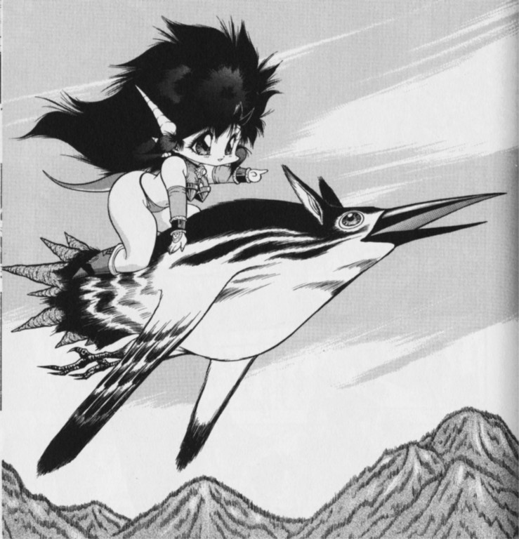mink (dragon half), dragon half, tagme, 1girl, chibi, flying, monochrome