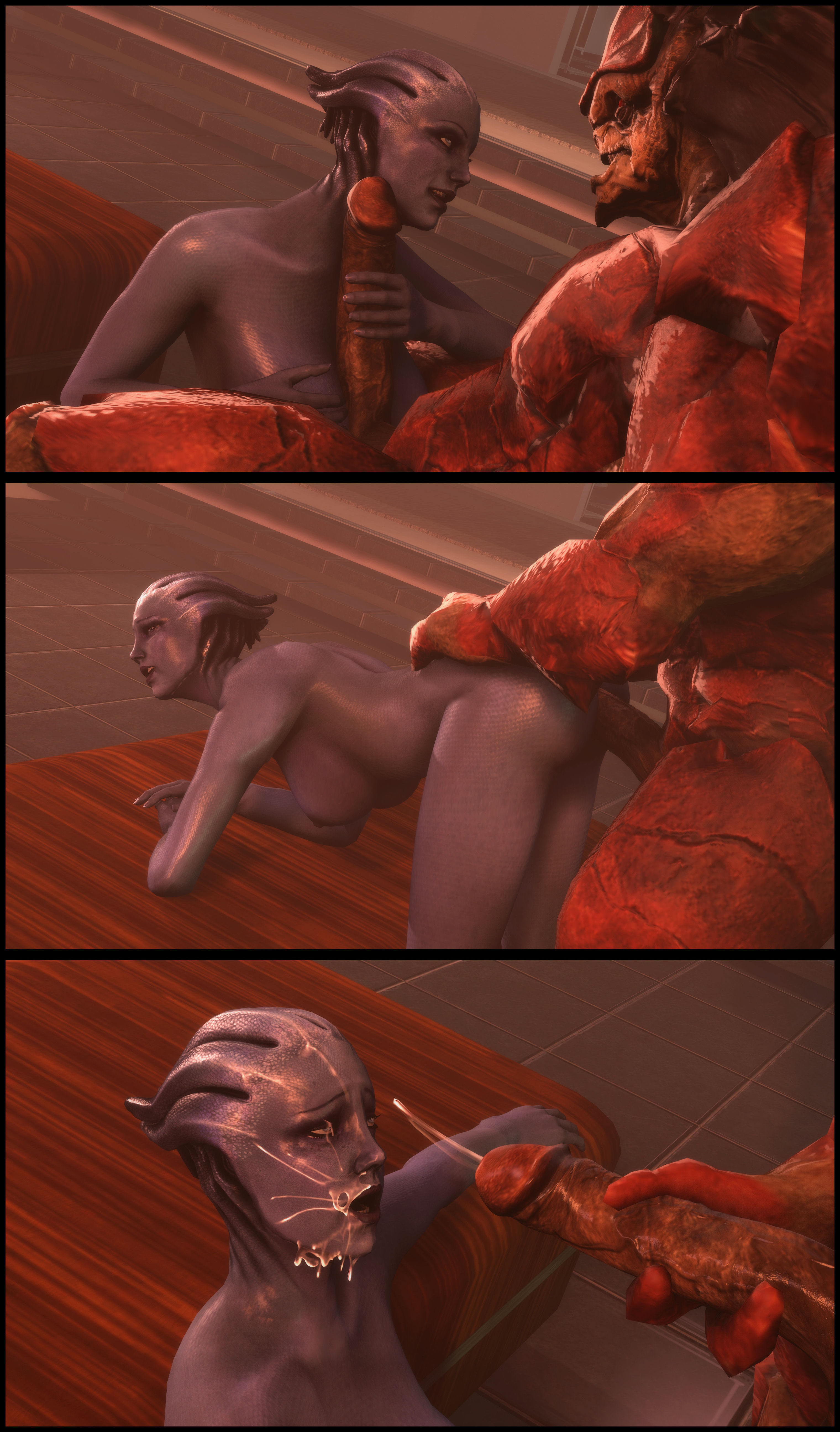 Rule34 – If it exists, there is porn of it / foab30, asari, krogan, liara t'soni, urdnot wrex / 239515