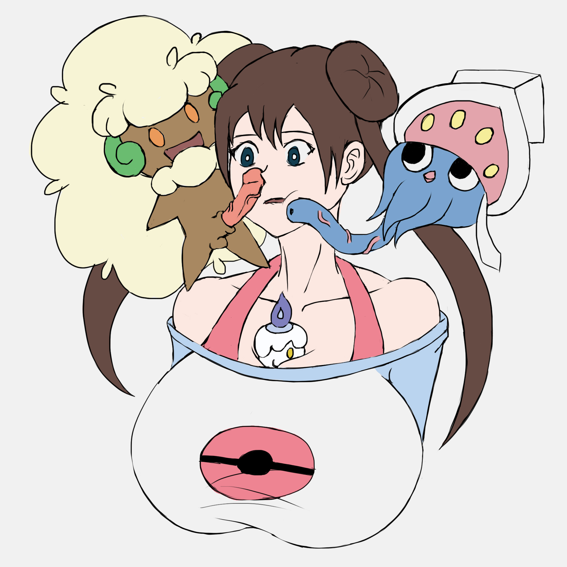 Rule34 – If it exists, there is porn of it / bosomancer, inkay, litwick, rosa (pokemon), whimsicott / 239755
