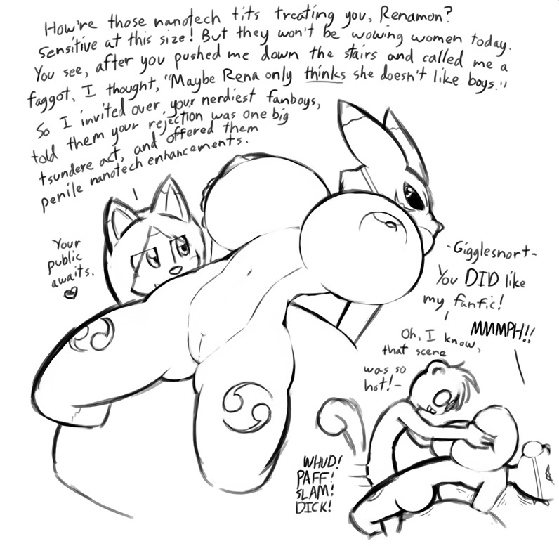 Rule34 – If it exists, there is porn of it / norithics, renamon / 239993