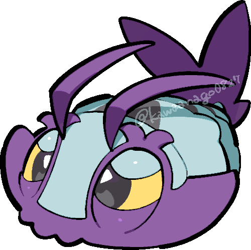 kawaanago, wimpod, nintendo, pokemon, commentary request, lowres, animal focus, antennae, bug, chibi, chibi only, full body, gen 7 pokemon, no humans, pokemon (creature), pokemon focus, solo, transparent background, twitter username