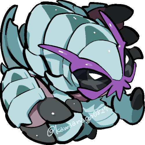kawaanago, golisopod, nintendo, pokemon, commentary request, lowres, antennae, chibi, chibi only, claws, full body, gen 7 pokemon, no humans, pokemon (creature), pokemon focus, solo, transparent background, twitter username