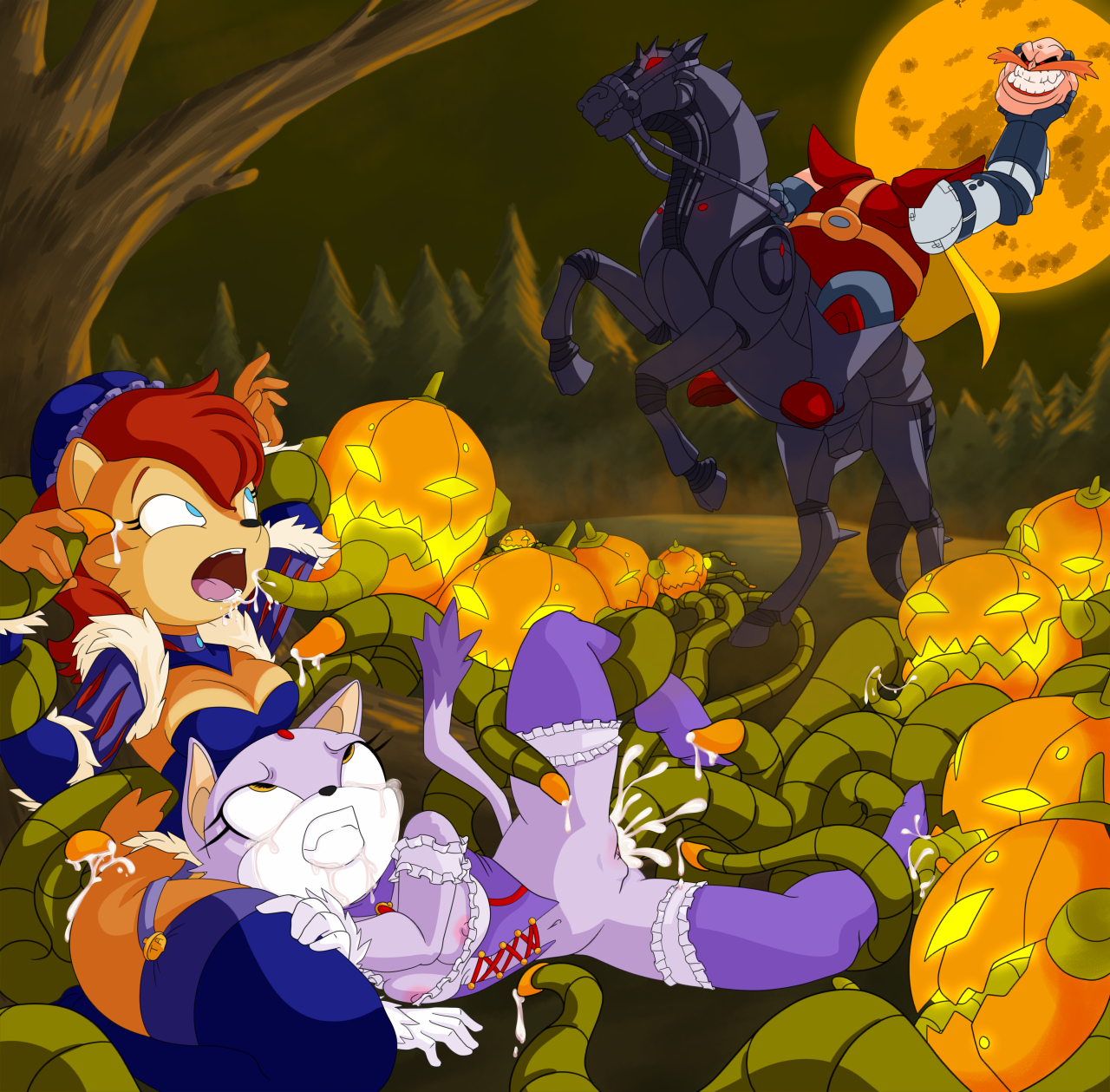 Rule34 – If it exists, there is porn of it / bodalack, blaze the cat, dr robotnik, sally acorn / 241114