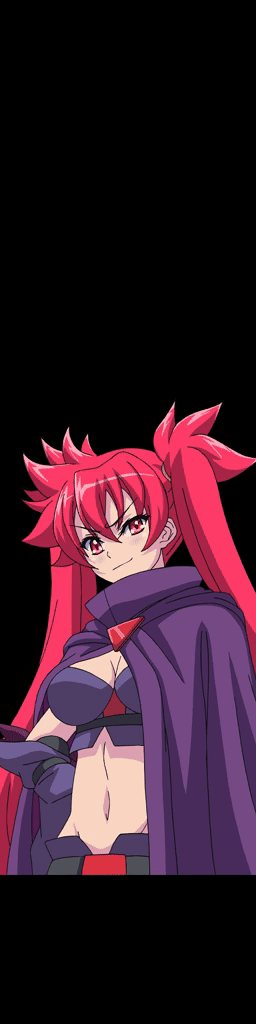 akaga hirotaka, scharlachrot, arcana heart, arcana heart 3, animated, animated gif, game cg, official art, 1girl, red eyes, red hair, short shorts, shorts