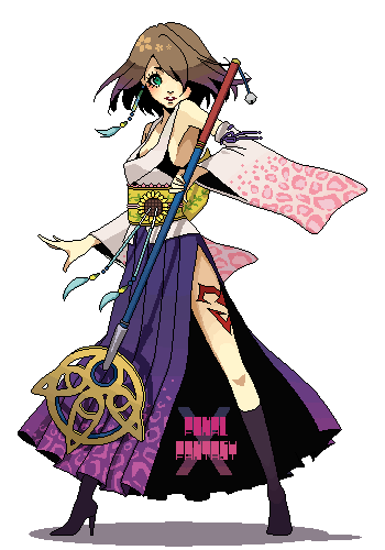 yuna, final fantasy, final fantasy x, lowres, 00s, boots, dress, high heel boots, high heels, priestess