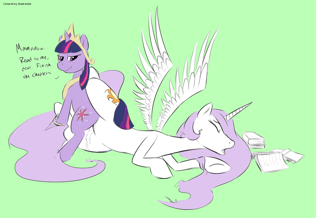 Rule34 – If it exists, there is porn of it / okiedokielowkey, princess celestia (mlp), twilight sparkle (mlp) / 241653