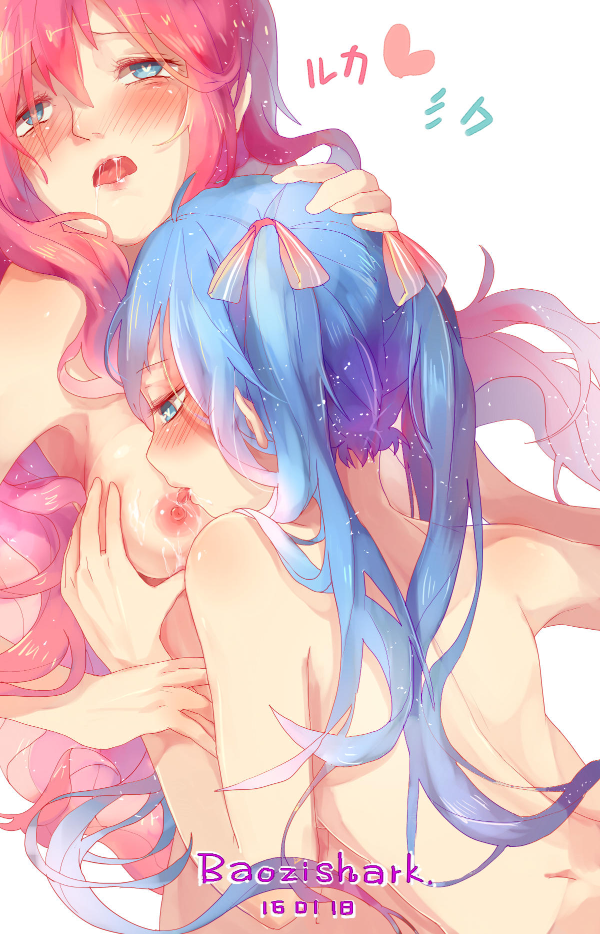 Rule34 – If it exists, there is porn of it / baozishark, hatsune miku, megurine luka / 242271