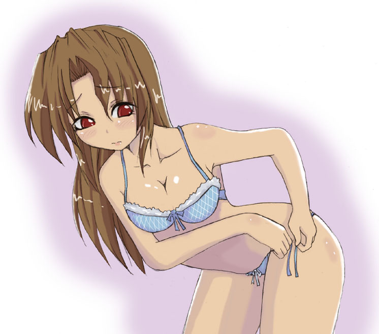 yuutai, maria (hayate no gotoku!), hayate no gotoku!, 00s, 1girl, bra, female focus, lingerie, panties, side-tie panties, solo, underwear, underwear only