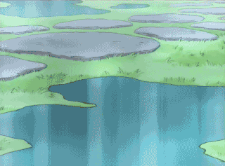 liru, renkin san-kyuu magical pokaan, animated, animated gif, anime screenshot, lowres, 1girl, all fours, animal ears, blonde hair, closed eyes, dark-skinned female, dark skin, denim, denim shorts, extra ears, gloves, happy, long hair, ponytail, shorts, tail, thighhighs, wet, wolf ears, wolf tail