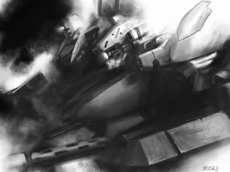 mozuo, evangel, jack-o, zinaida, armored core, armored core: last raven, armored core: silent line, armored core last raven, armored core nexus, fromsoftware, armor, greyscale, helmet, machinery, mecha, monochrome, no humans, robot, weapon