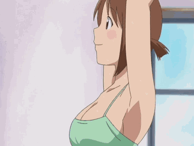 hinako (issho ni training), issho ni training, animated, animated png, lowres, 00s, 10s, 1girl, bouncing breasts, breasts, brown eyes, brown hair, female focus, large breasts, no bra, solo