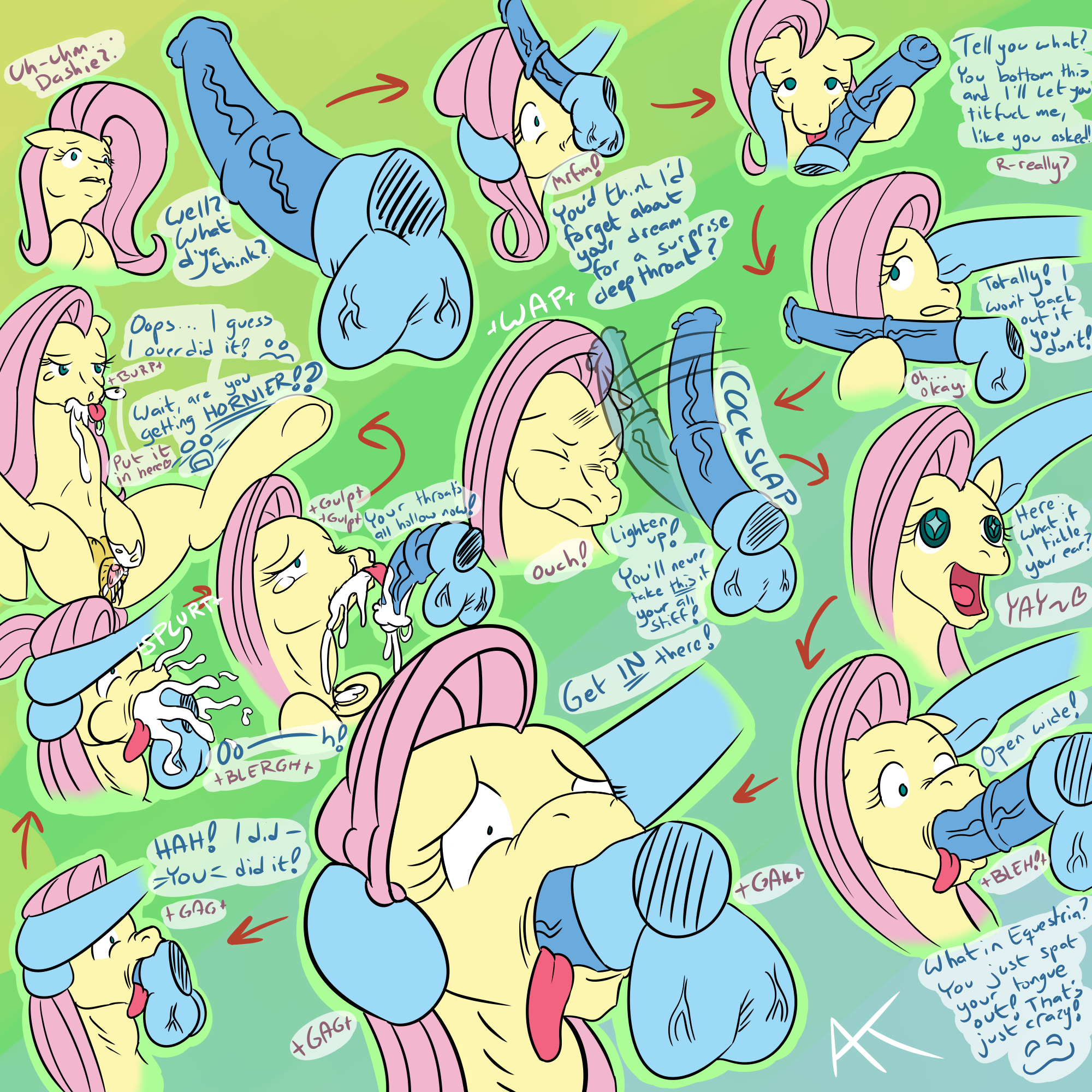 Rule34 – If it exists, there is porn of it / appelknekten, fluttershy (mlp), rainbow dash (mlp) / 243261