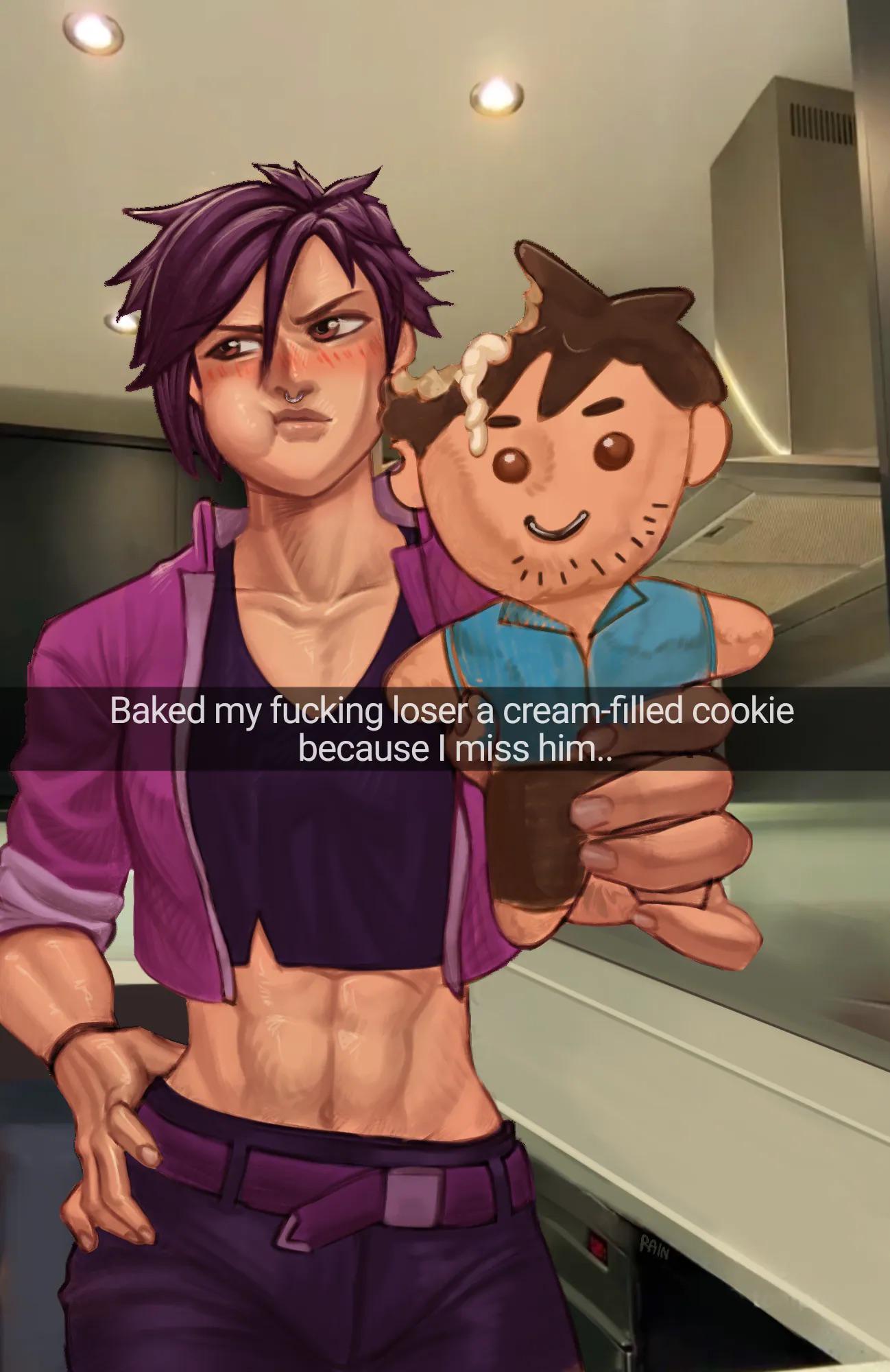 abs, belt, brown eyes, dispatch, english text, face piercing, invisigal, midriff, nose piercing, piercing, short hair