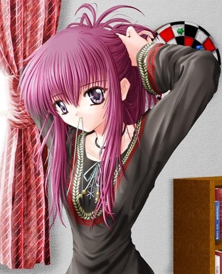 chikage (sister princess), sister princess, tagme, 00s, 1girl, adjusting hair, arms up, female focus, indoors, solo