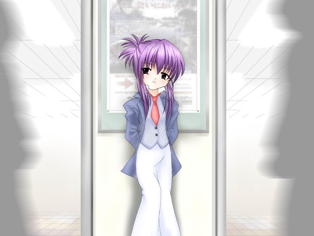 chikage (sister princess), sister princess, tagme, 00s, necktie, purple hair