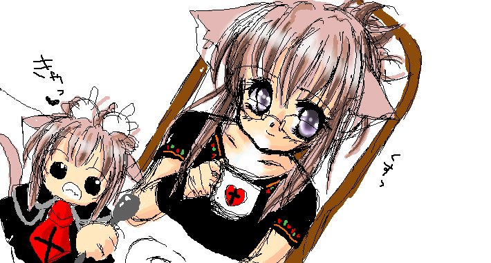 chikage (sister princess), sister princess, tagme, 00s, animal ears, cat ears, glasses