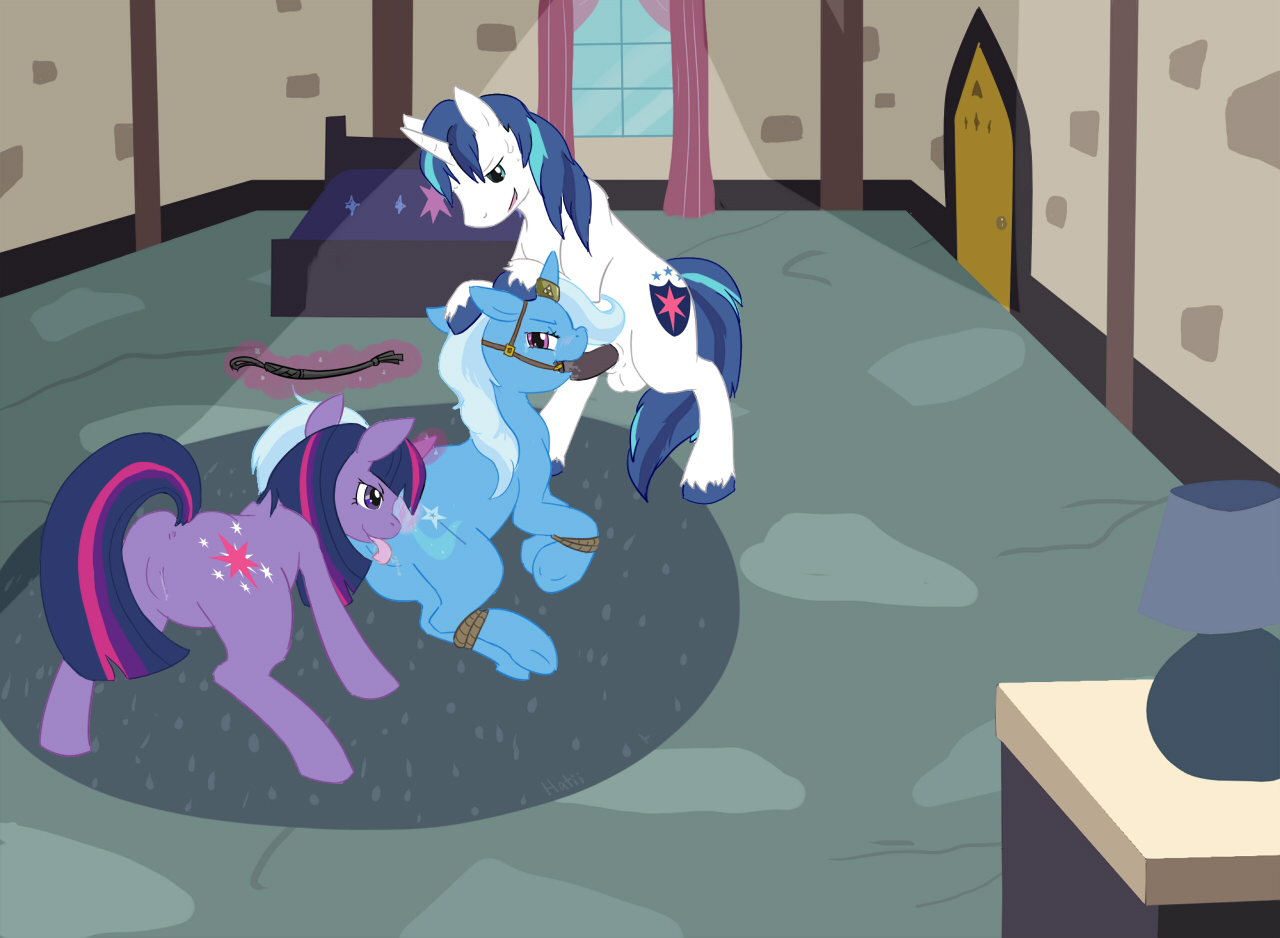 Rule34 – If it exists, there is porn of it / hatiimiga, shining armor (mlp), trixie (mlp), twilight sparkle (mlp) / 243589