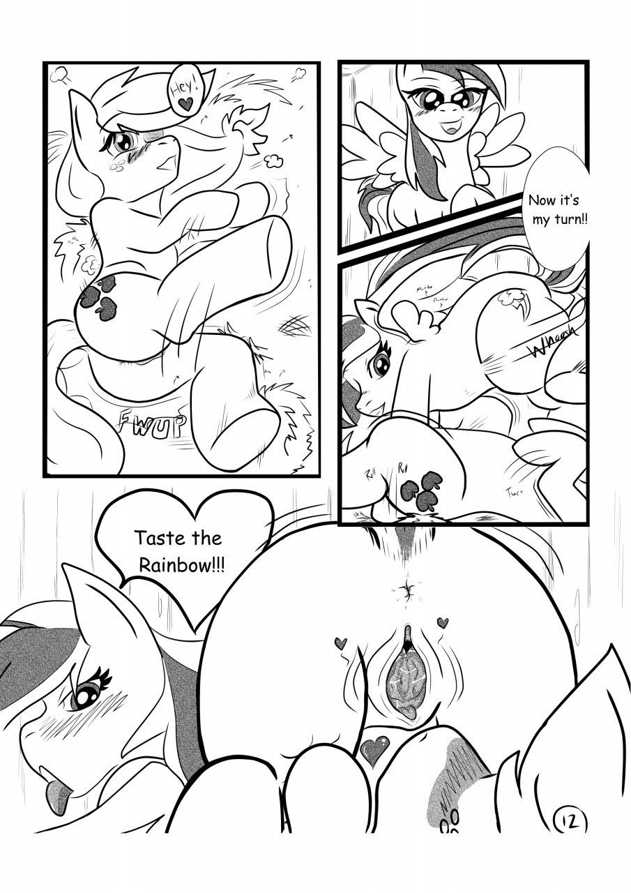Rule34 – If it exists, there is porn of it / kyokimute, applejack (mlp), rainbow dash (mlp) / 243625