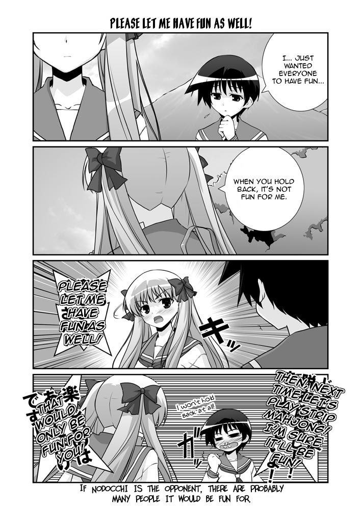 mikage takashi, haramura nodoka, miyanaga saki, saki (manga), hard-translated, third-party edit, translated, 00s, 4koma, comic, english text, greyscale, monochrome, school uniform, serafuku