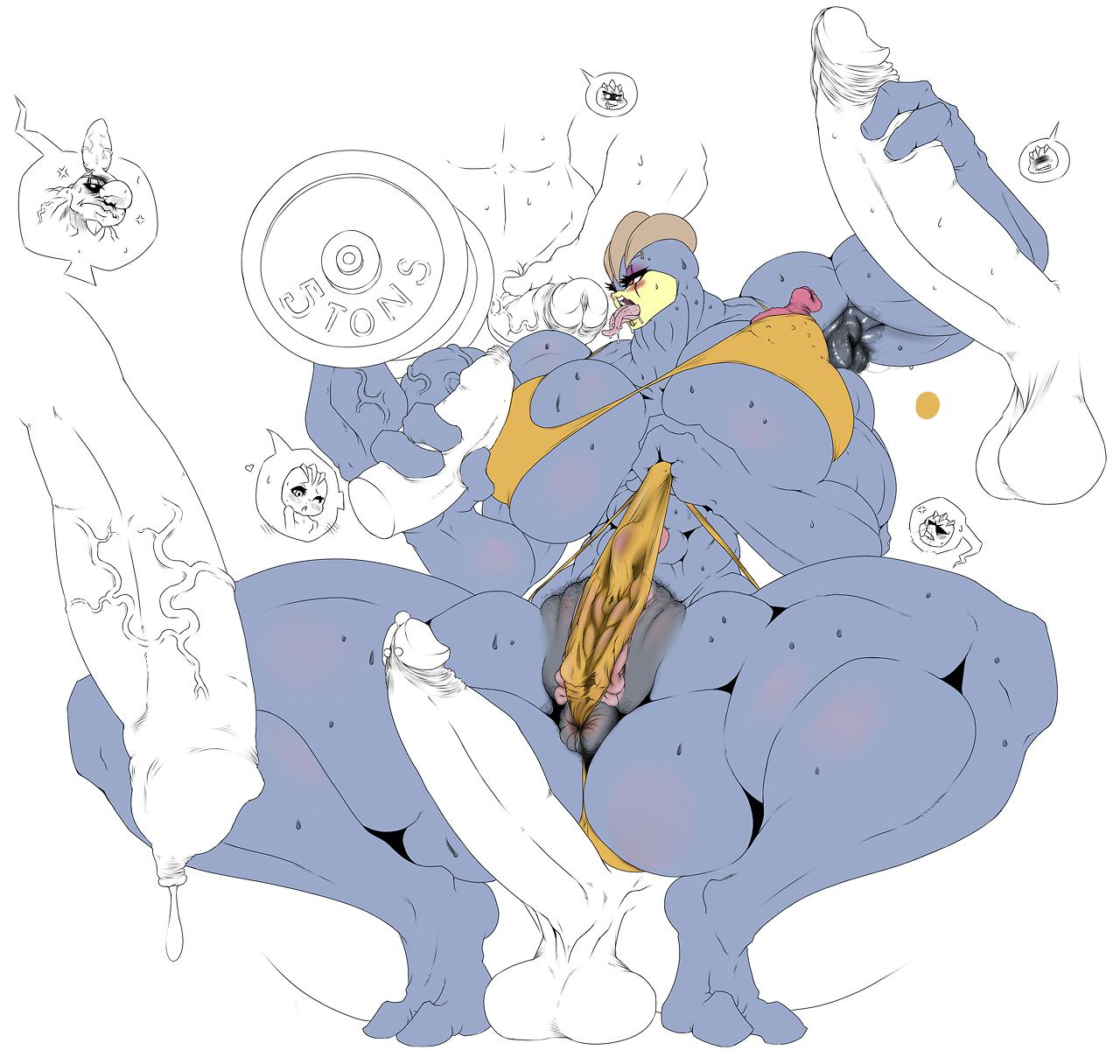 Rule34 – If it exists, there is porn of it / darthsaburou, conkeldurr, machoke, machop / 244371