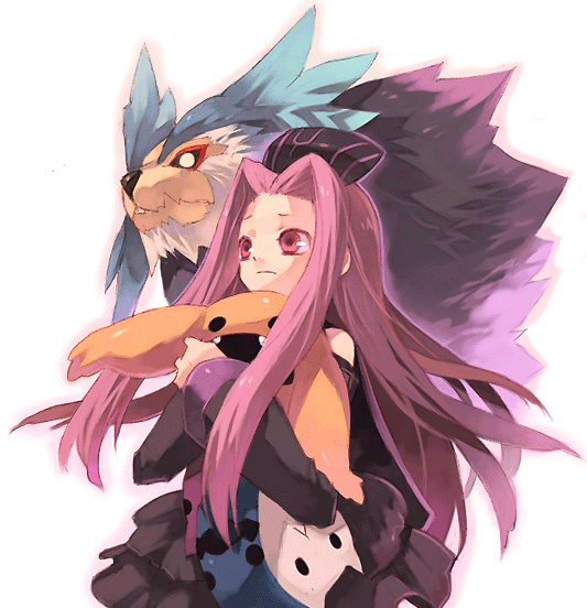 arietta (tales), tales of (series), tales of the abyss, 00s, doll, hat, long hair, monster, pink eyes, pink hair, stuffed animal, stuffed toy