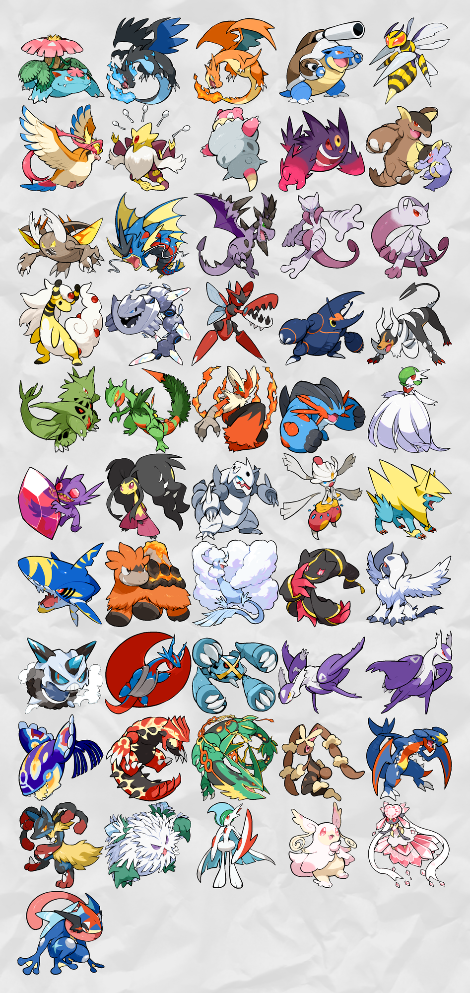 kawaanago, abomasnow, absol, aerodactyl, aggron, alakazam, altaria, ampharos, ash-greninja, audino, banette, beedrill, blastoise, blaziken, camerupt, charizard, diancie, gallade, garchomp, gardevoir, gengar, glalie, greninja, groudon, gyarados, heracross, houndoom, kangaskhan, kyogre, latias, latios, lopunny, lucario, manectric, mawile, medicham, mega abomasnow, mega absol, mega aerodactyl, mega aggron, mega alakazam, mega altaria, mega ampharos, mega audino, mega banette, mega beedrill, mega blastoise, mega blaziken, mega camerupt, mega charizard x, mega charizard y, mega diancie, mega gallade, mega garchomp, mega gardevoir, mega gengar, mega glalie, mega gyarados, mega heracross, mega houndoom, mega kangaskhan, mega latias, mega latios, mega lopunny, mega lucario, mega manectric, mega mawile, mega medicham, mega metagross, mega mewtwo x, mega mewtwo y, mega pidgeot, mega pinsir, mega rayquaza, mega sableye, mega salamence, mega sceptile, mega scizor, mega sharpedo, mega slowbro, mega swampert, mega tyranitar, mega venusaur, metagross, mewtwo, pidgeot, pinsir, primal groudon, primal kyogre, rayquaza, sableye, salamence, sceptile, scizor, sharpedo, slowbro, steelix, swampert, tyranitar, venusaur, nintendo, pokemon, commentary request, highres, antennae, beard, bird, black sclera, blue eyes, blue fire, breath weapon, breathing fire, bright pupils, cannon, claws, closed mouth, colored sclera, colored teeth, crystal, dragon, dragon wings, dress, facial hair, fangs, fire, flame-tipped tail, flower, forked tail, gem, gen 1 pokemon, gen 2 pokemon, gen 3 pokemon, gen 4 pokemon, gen 5 pokemon, gen 6 pokemon, holding, holding gem, horns, insect wings, lava, leaf, legendary pokemon, long tongue, mega pokemon, mythical pokemon, nostrils, open mouth, orange eyes, pink eyes, pink flower, plant, pokemon (creature), pokemon focus, red eyes, red gemstone, smile, spikes, spoon, standing, stinger, tail, third eye, tongue, tongue out, v-shaped eyes, very long tongue, vines, white dress, white pupils, wings, yellow sclera, yellow teeth