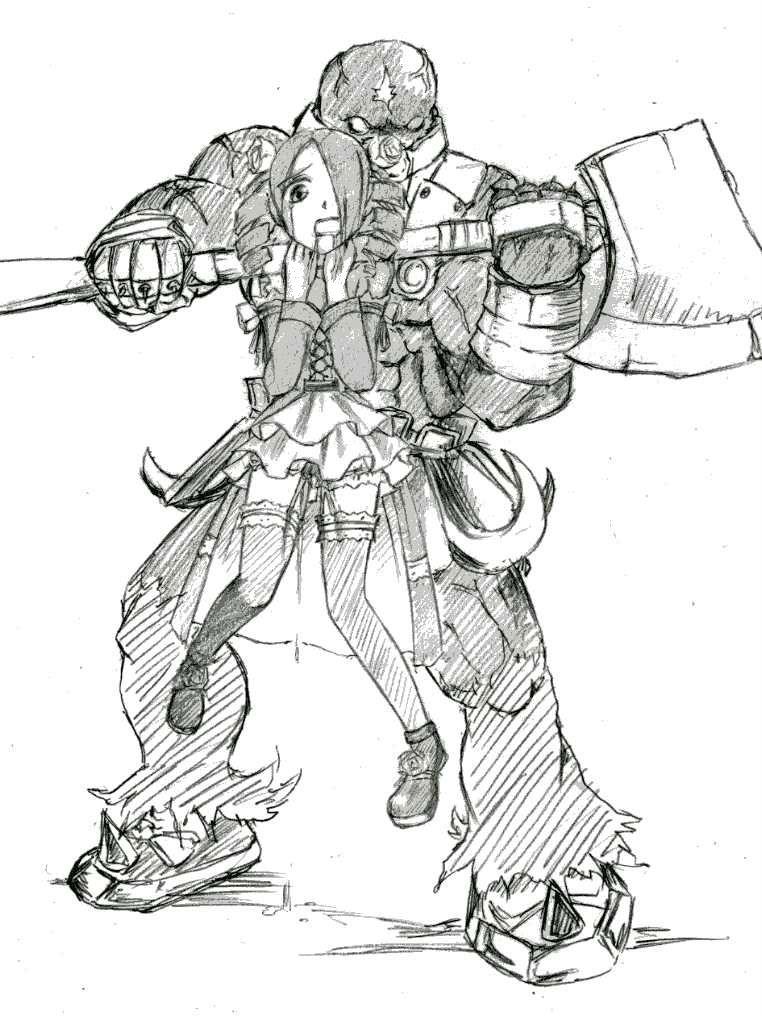 amy sorel, astaroth (soulcalibur), soul calibur, soulcalibur iii, 1boy, 1girl, asphyxiation, dark-skinned male, dark skin, drill hair, peeing, saliva, strangling, struggling, tears, thighhighs, torture