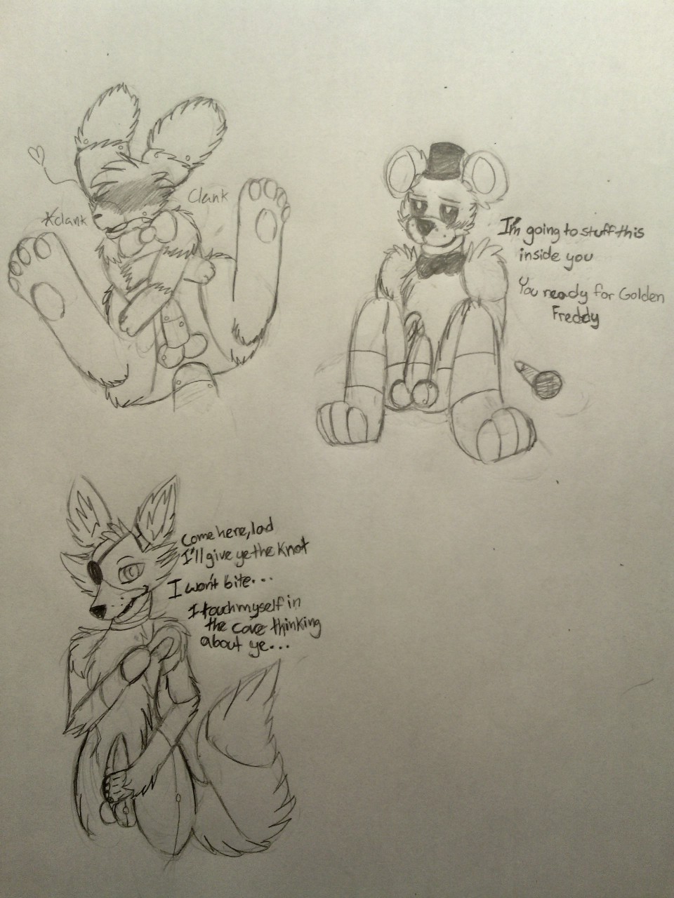 Rule34 – If it exists, there is porn of it / bonnie (fnaf), foxy (fnaf), golden freddy / 244864
