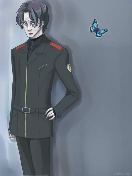 ga-rei, ga-rei zero, tagme, 00s, bug, butterfly, glasses, male focus