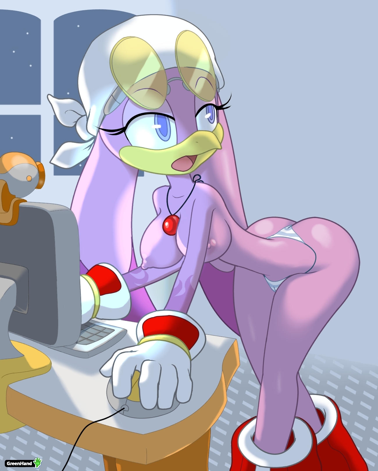 greenhand, sonic the hedgehog, wave the swallow, sega, highres, solo