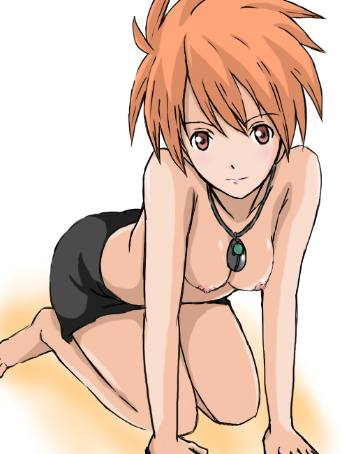 brigette (pokemon), nintendo, pokemon, tagme, 1girl, breasts, female focus, looking at viewer, solo