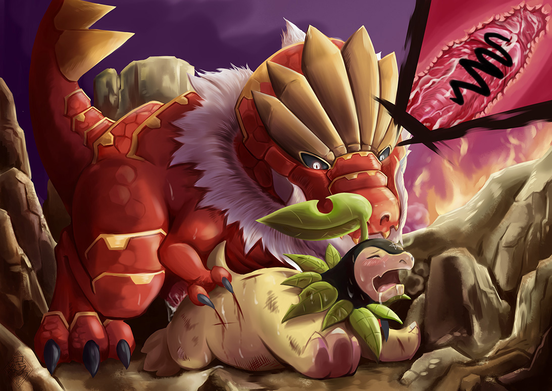 Rule34 – If it exists, there is porn of it / bayleef, nicobay, original character, tyrantrum / 245690