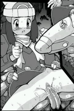 aruni, dawn (pokemon), nintendo, pokemon, lowres, 1girl, clothed sex, clothes lift, girl on top, hetero, loli, multiple boys, penis, sex, skirt, skirt lift, tears, uncensored, vaginal