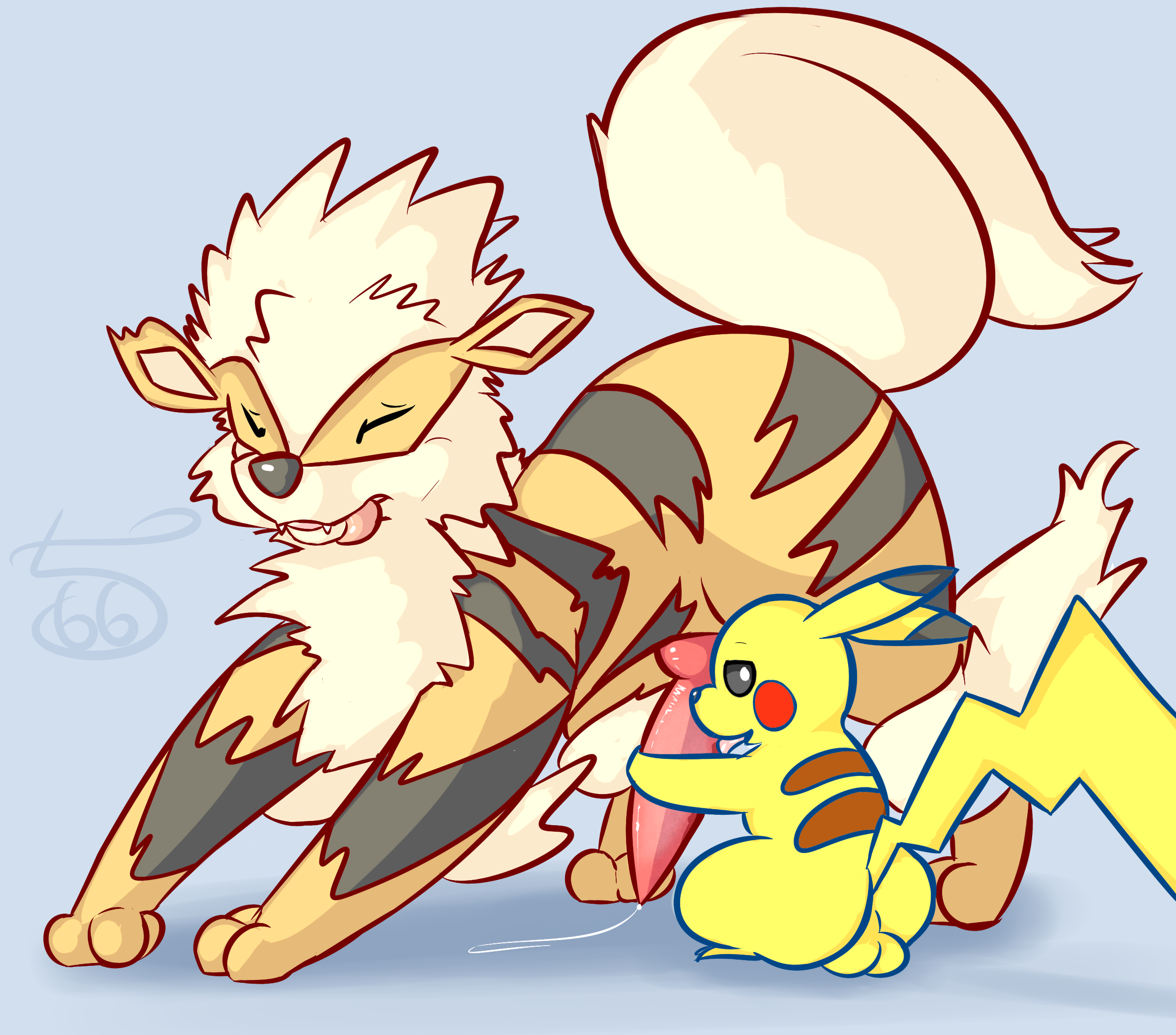 Rule34 – If it exists, there is porn of it / pcred566, arcanine, pikachu / 246506