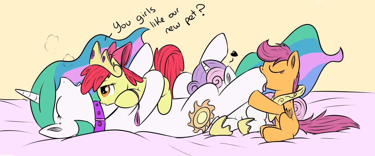 Rule34 – If it exists, there is porn of it / apple bloom (mlp), princess celestia (mlp), scootaloo (mlp), sweetie belle (mlp) / 246624