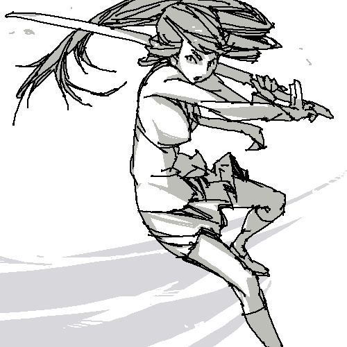 outtake, lowres, tagme, necktie, school uniform, sword, weapon