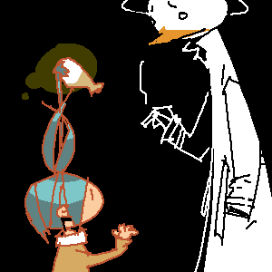 outtake, lowres, bird, child, cigarette, duck, smoke