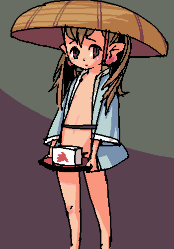 outtake, lowres, tagme, hat, loli, twintails