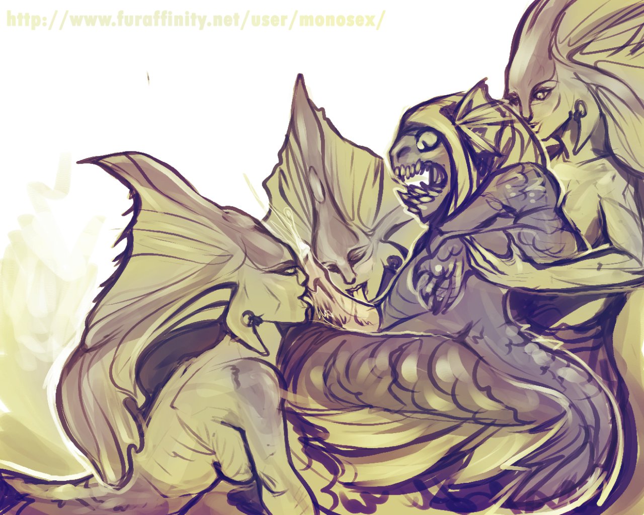 Rule34 – If it exists, there is porn of it / monosex, naga siren, slark the nightcrawler / 246751