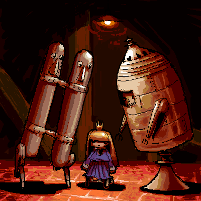 outtake, lowres, tagme, crown, robot