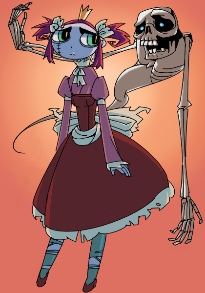 outtake, tagme, crown, skeleton, zombie