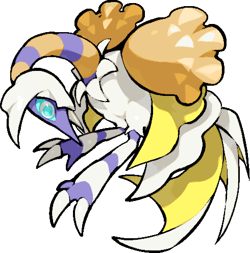 kawaanago, espathra, nintendo, pokemon, commentary request, lowres, animal focus, aqua pupils, aqua sclera, bird, claws, colored sclera, full body, no humans, pokemon (creature), pokemon focus, solo, transparent background, white eyes