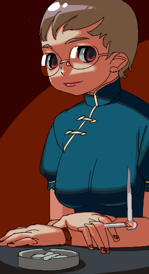 outtake, cigarette, glasses, red eyes, smoke